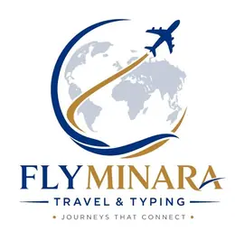 Fly Minara Travel & Typing logo